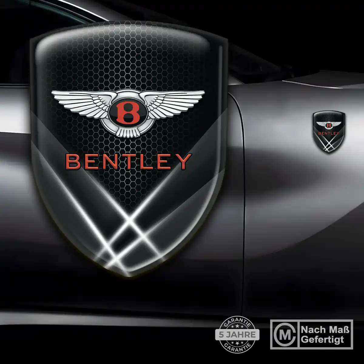 Bentley Aufkleber 3D Gel Silikon Markenedition