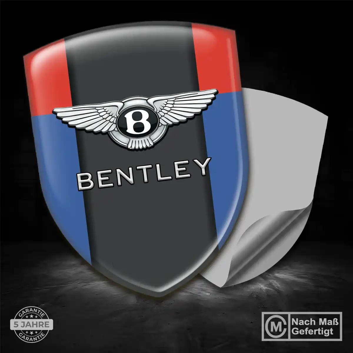 Bentley Aufkleber 3D Gel Silikon Stilvolles Design