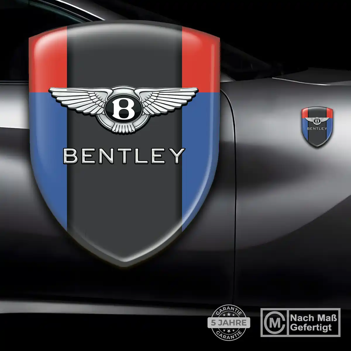 Bentley Aufkleber 3D Gel Silikon Stilvolles Design
