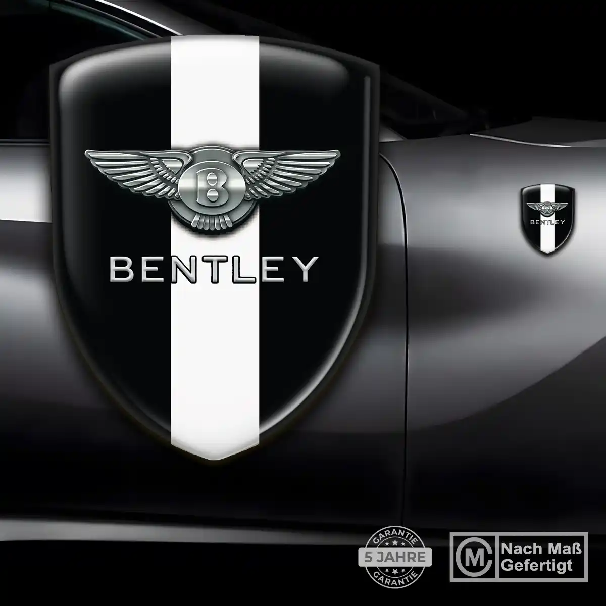 Bentley Aufkleber 3D Gel Wappen Anspruchsvolles Design