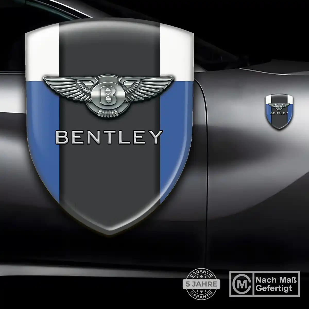 Bentley Aufkleber 3D Gel Wappen Ausdrucksstarkes Design