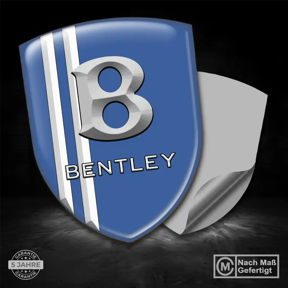 Bentley Aufkleber 3D Gel Wappen Auto Elegantes Design