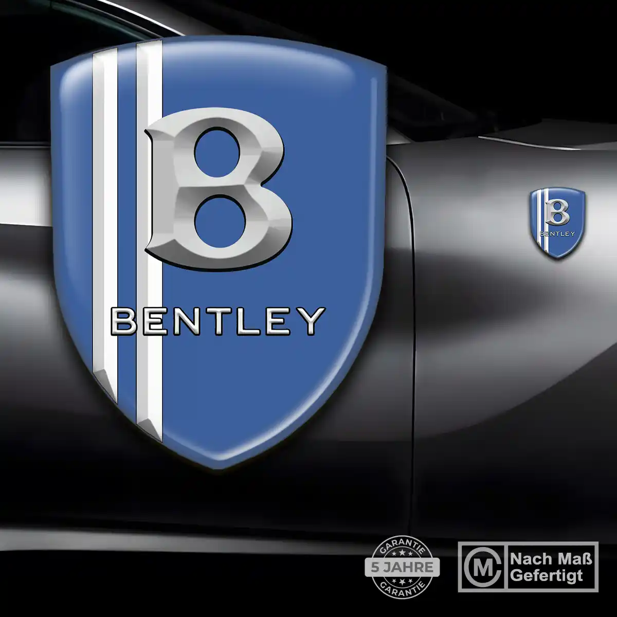 Bentley Aufkleber 3D Gel Wappen Auto Elegantes Design