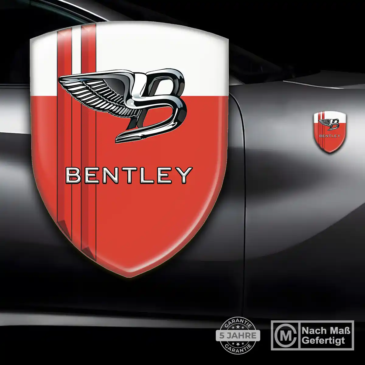 Bentley Aufkleber 3D Gel Wappen Auto Markenedition