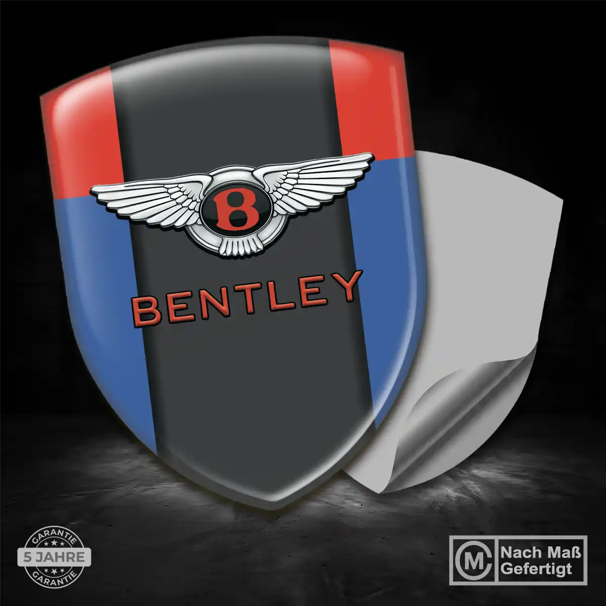 Bentley Aufkleber 3D Gel Wappen Auto Stilvolles Design