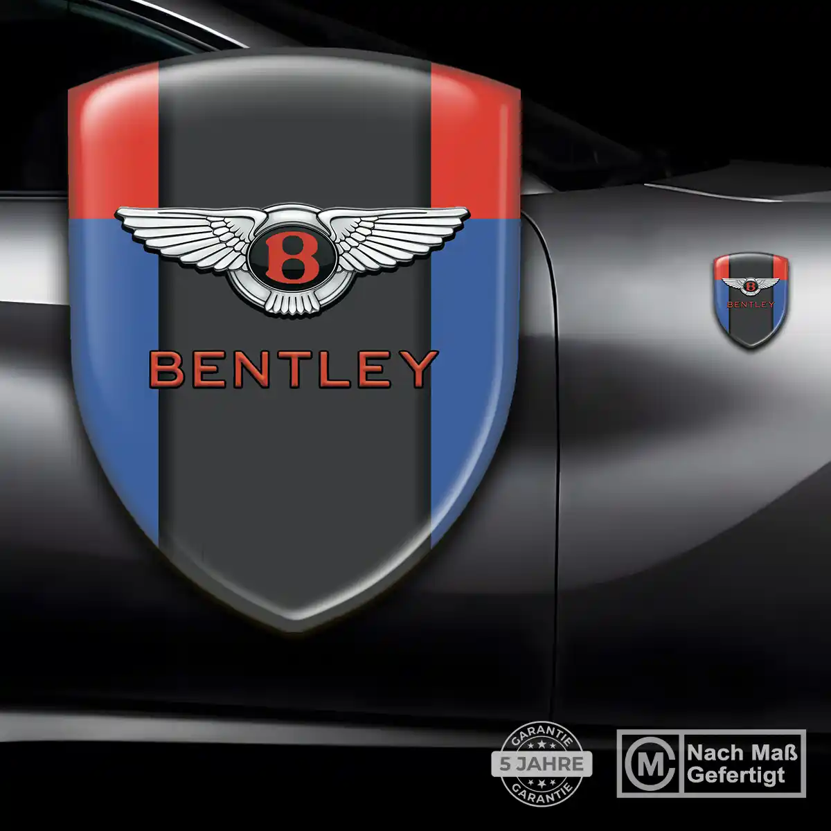 Bentley Aufkleber 3D Gel Wappen Auto Stilvolles Design