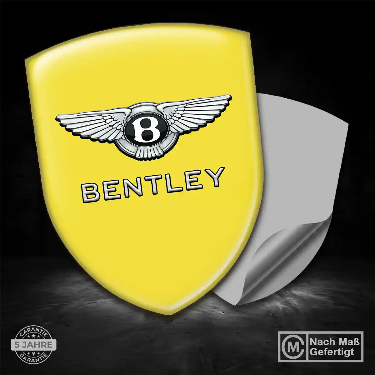 Bentley Aufkleber 3D Gel Wappen Edles Design