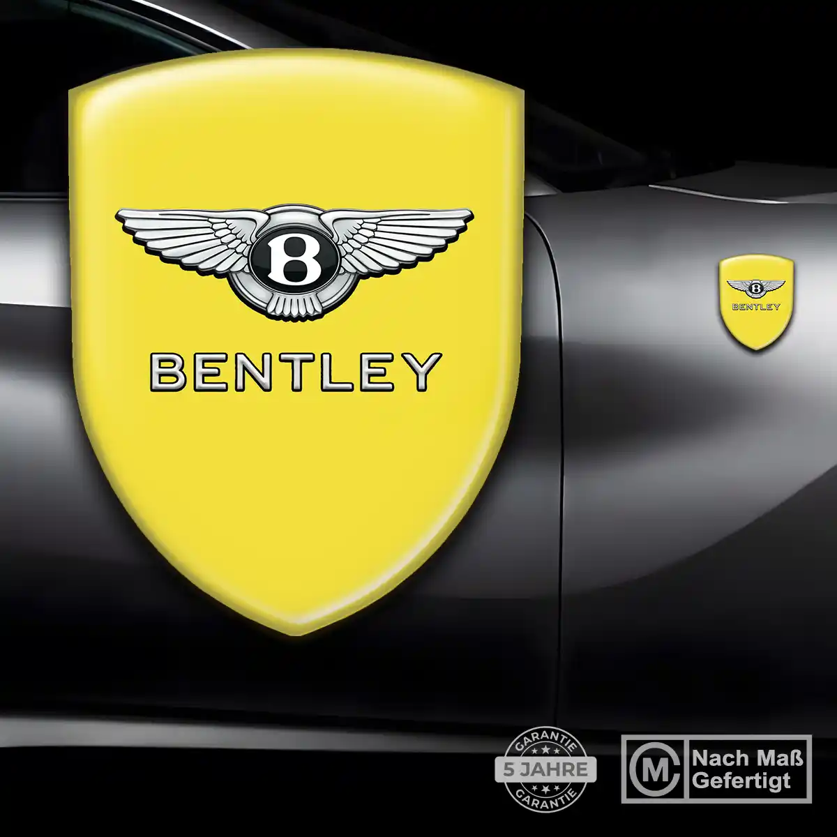 Bentley Aufkleber 3D Gel Wappen Edles Design