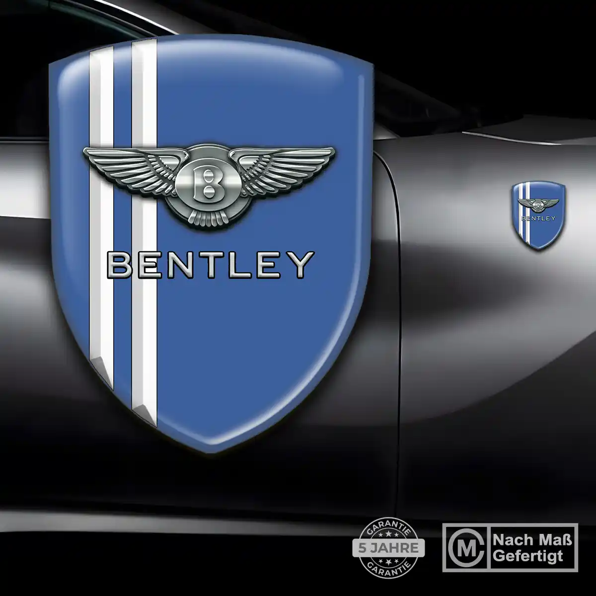 Bentley Aufkleber 3D Gel Wappen Elegantes Design