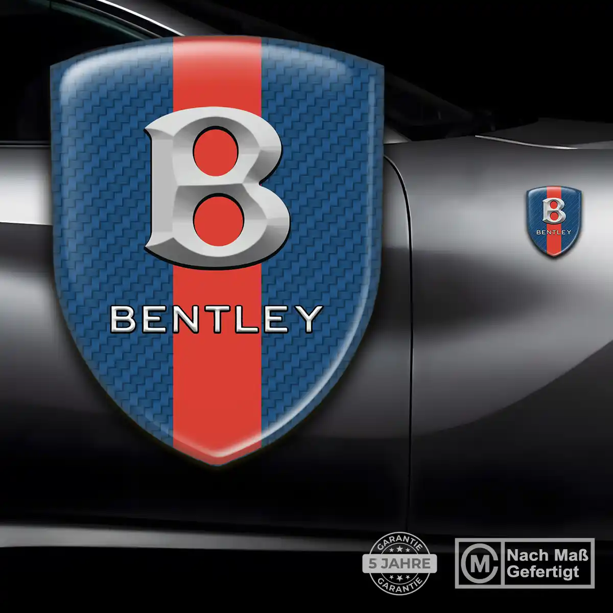 Bentley Aufkleber 3D Gel Wappen Hochwertiges Harz