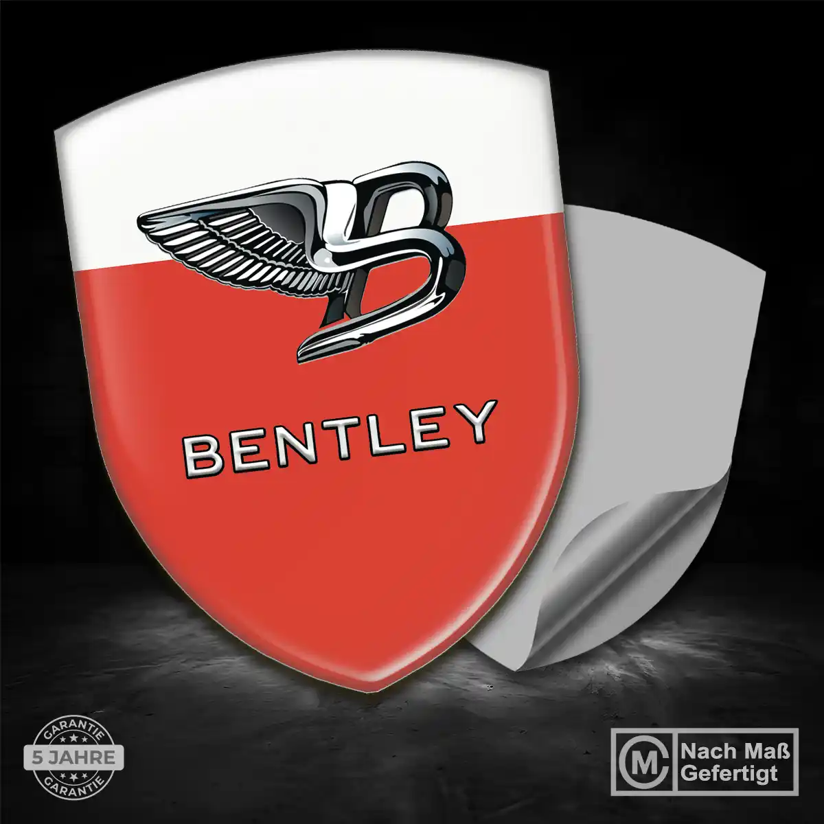 Bentley Aufkleber 3D Gel Wappen Interieurdesign