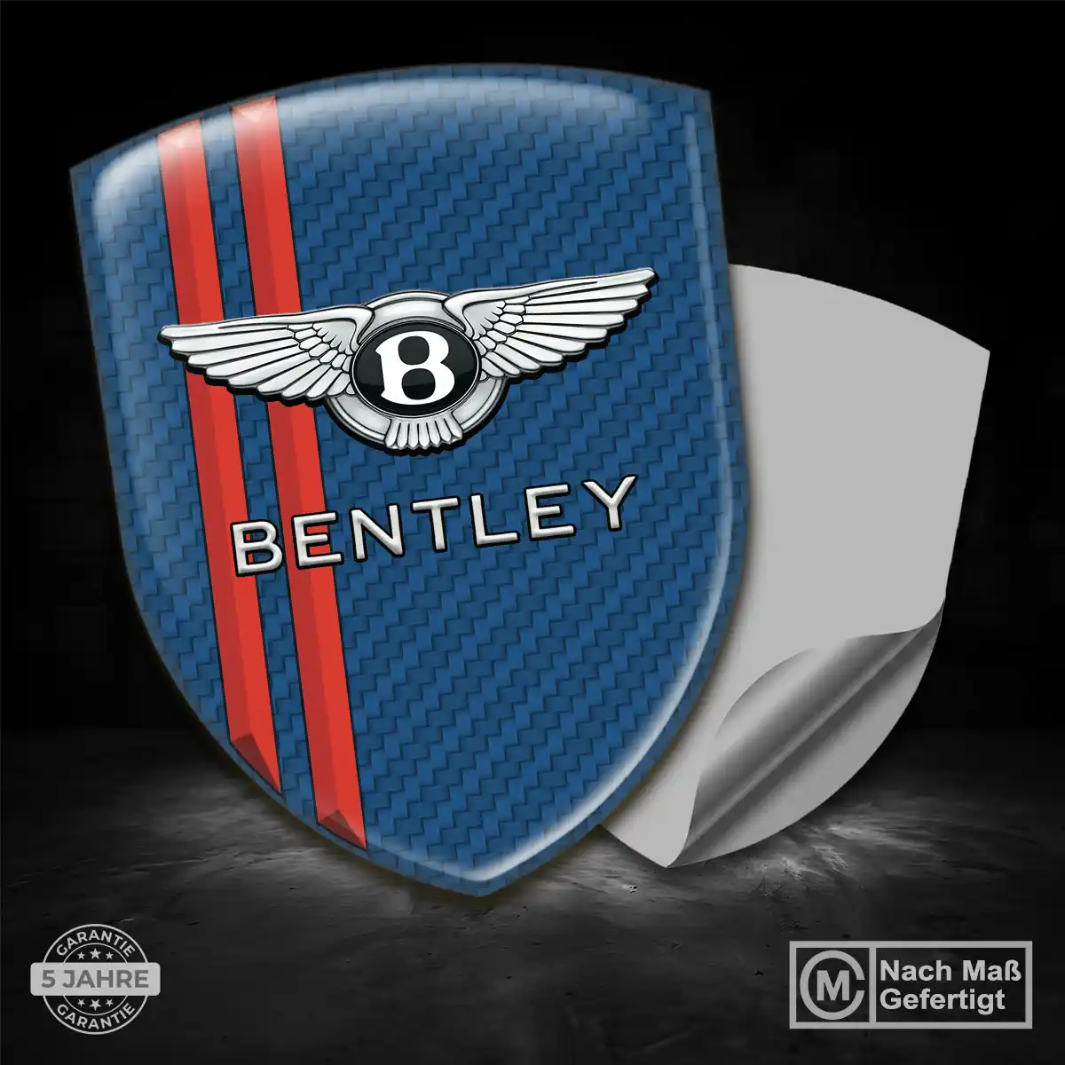 Bentley Aufkleber 3D Gel Wappen Luxus-Edition