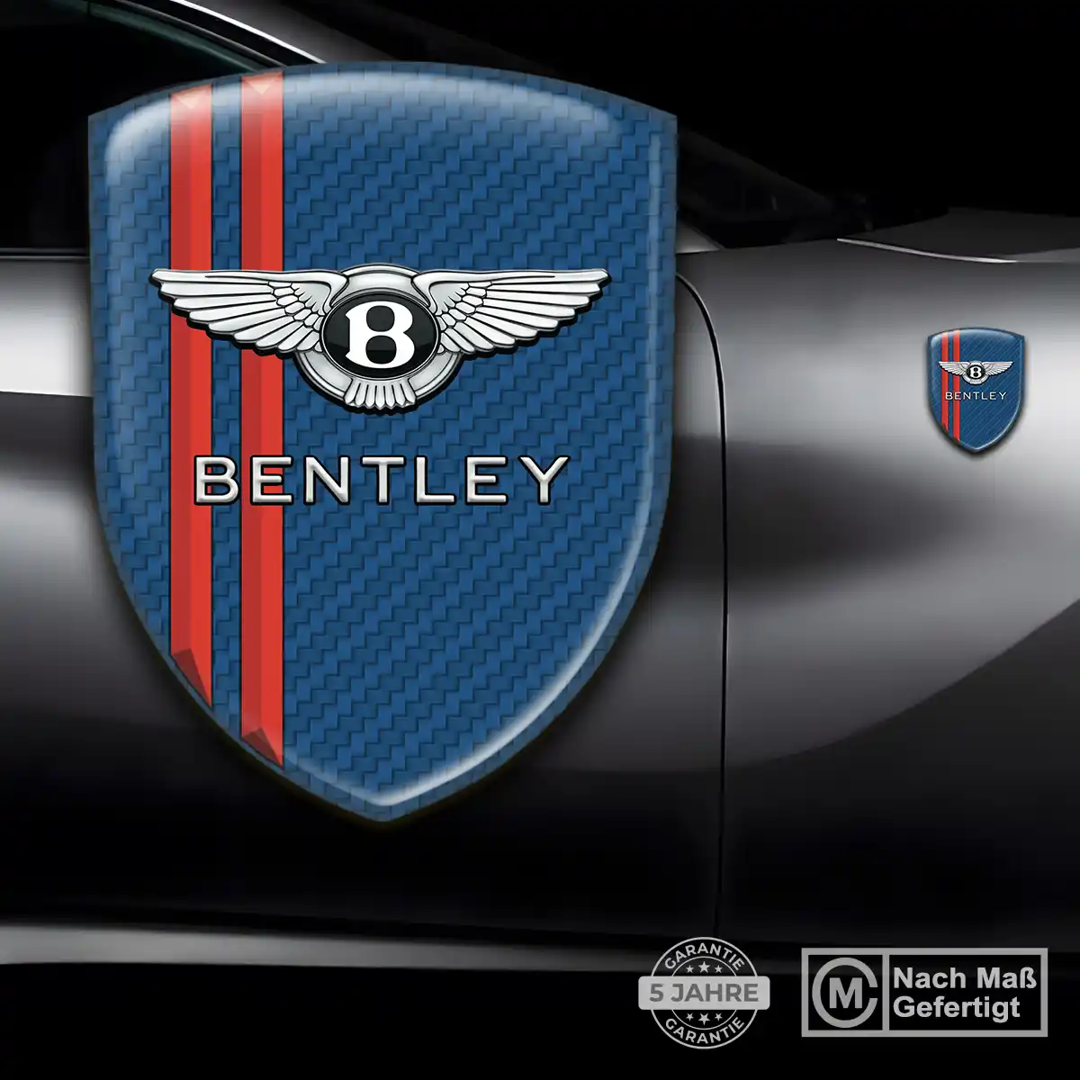 Bentley Aufkleber 3D Gel Wappen Luxus-Edition