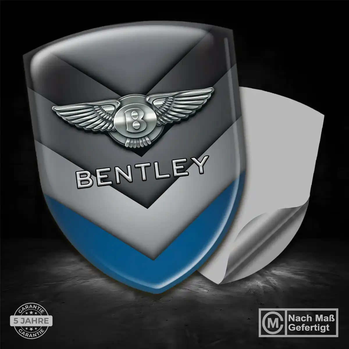 Bentley Aufkleber 3D Gel Wappen Markenedition