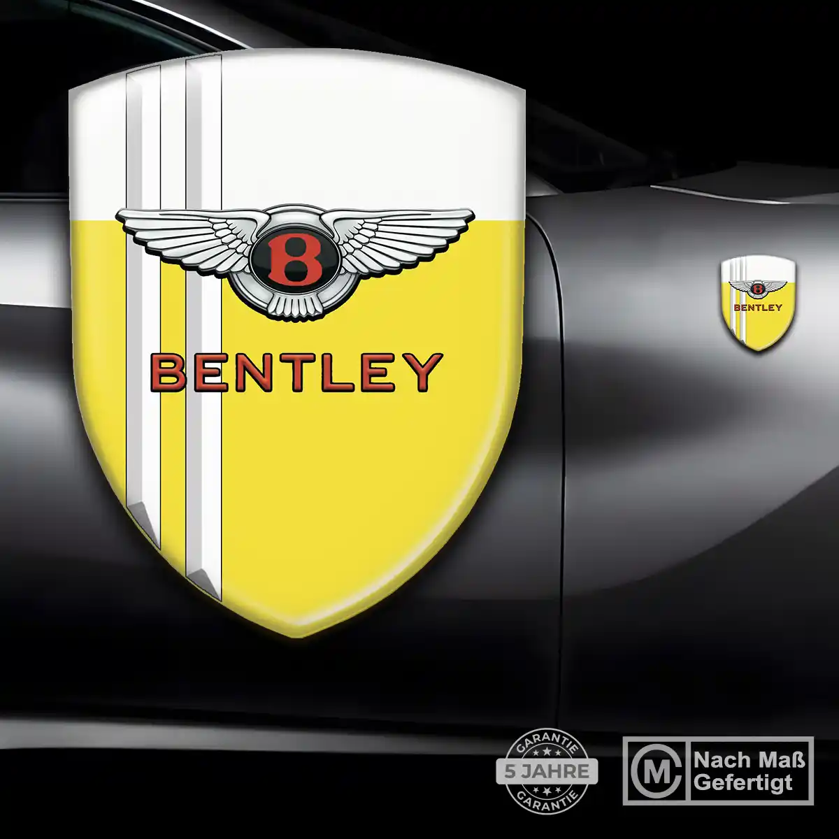 Bentley Aufkleber 3D Gel Wappen Modernes Design