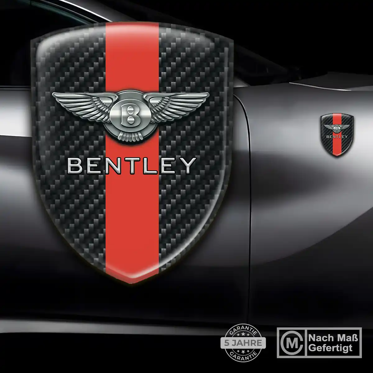 Bentley Aufkleber 3D Gel Wappen Tuningfahrzeug