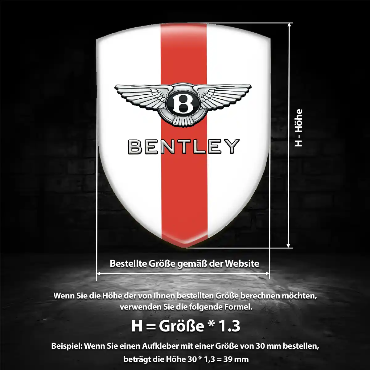 Bentley Aufkleber Auto Anspruchsvolles Design