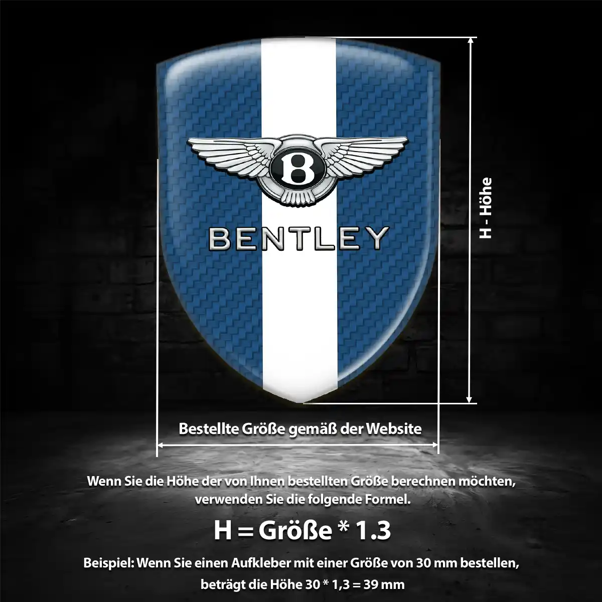 Bentley Aufkleber Auto Ausdrucksstarkes Design