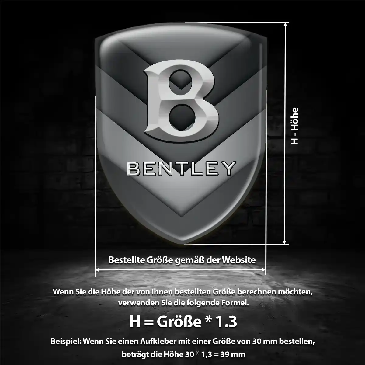 Bentley Aufkleber Auto Überzeugende Qualität