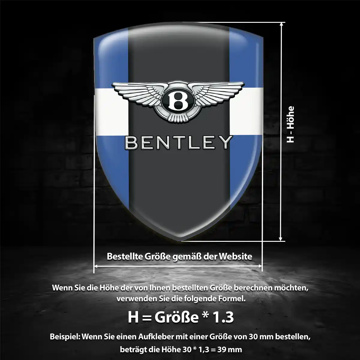 Bentley Aufkleber Auto Erstklassige Qualität