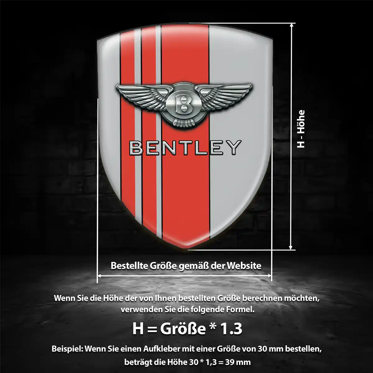 Bentley Aufkleber Auto Markenedition