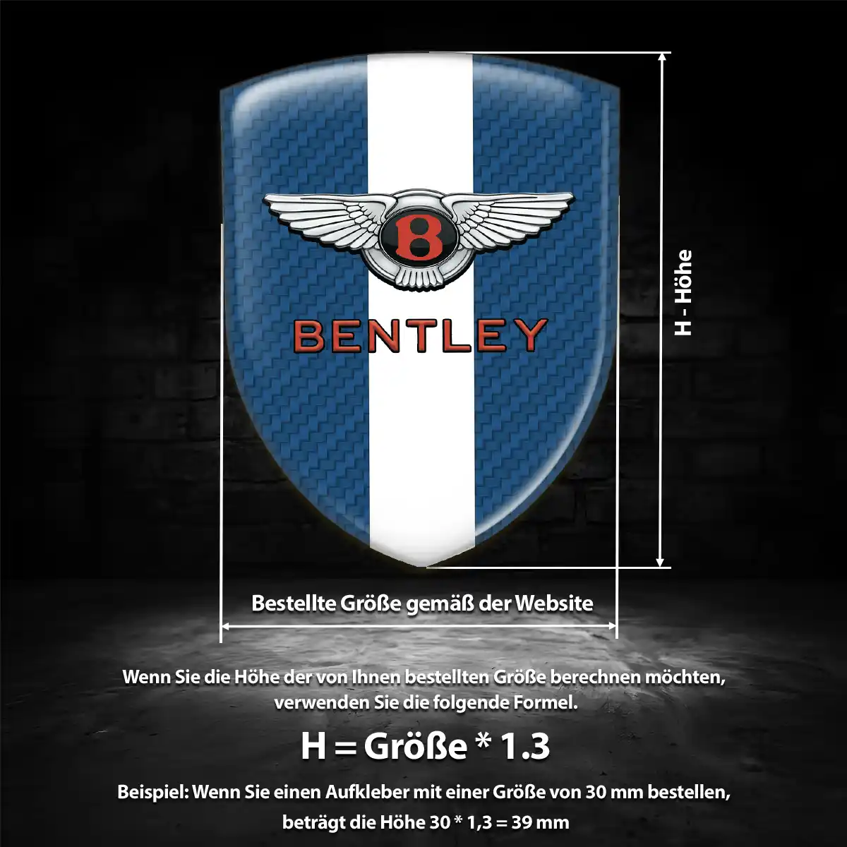 Bentley Aufkleber Auto Premium-Edition