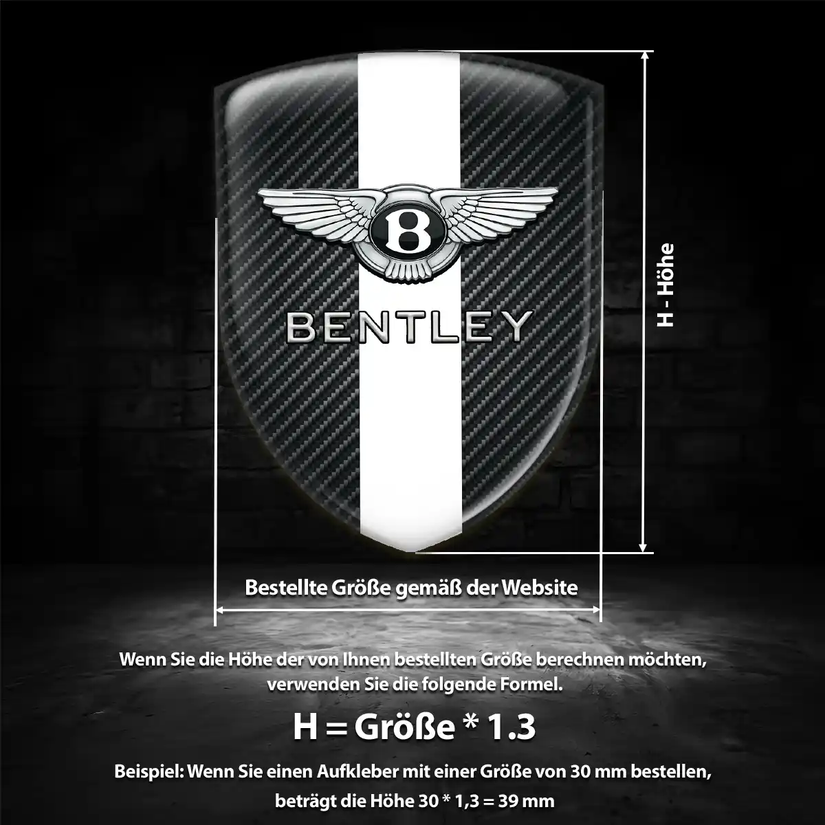 Bentley Aufkleber Auto Spitzenqualität
