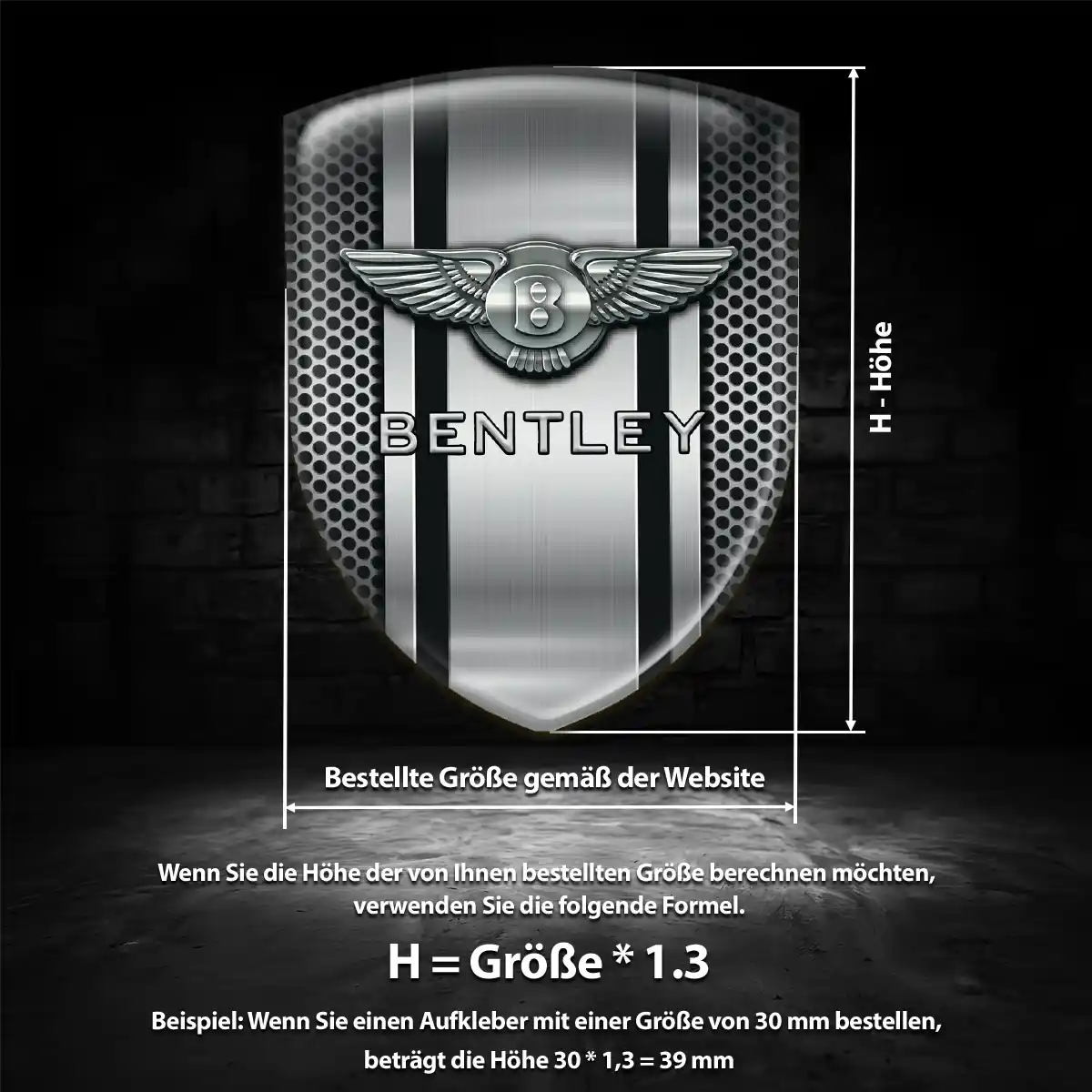 Bentley Aufkleber Emblem Auto Modernes Design