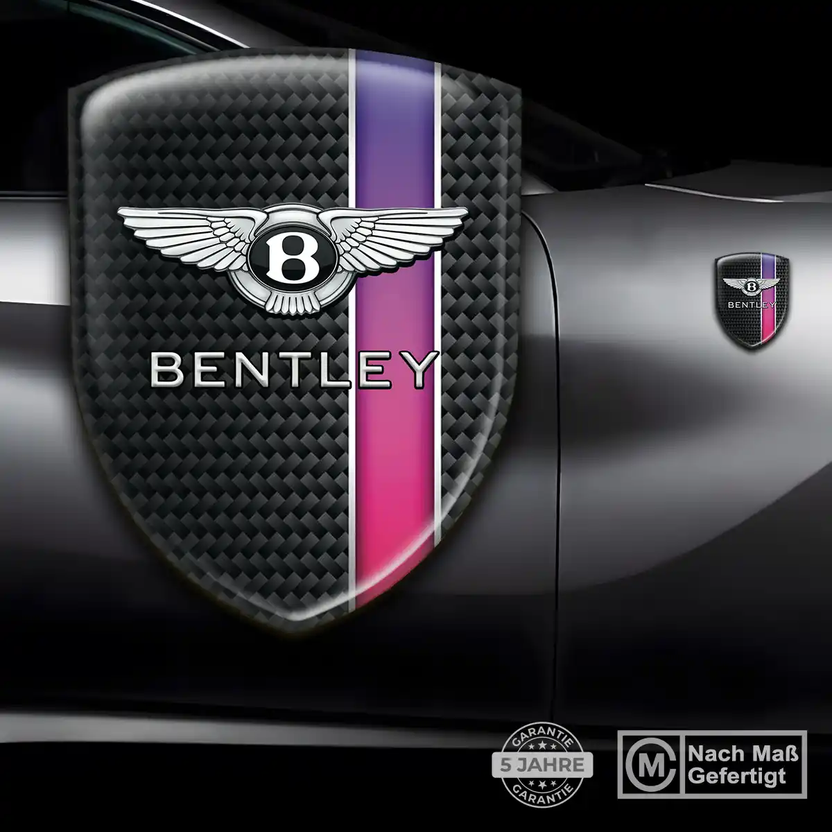 Bentley Aufkleber Emblem Wappen Auto Exterieurdesign