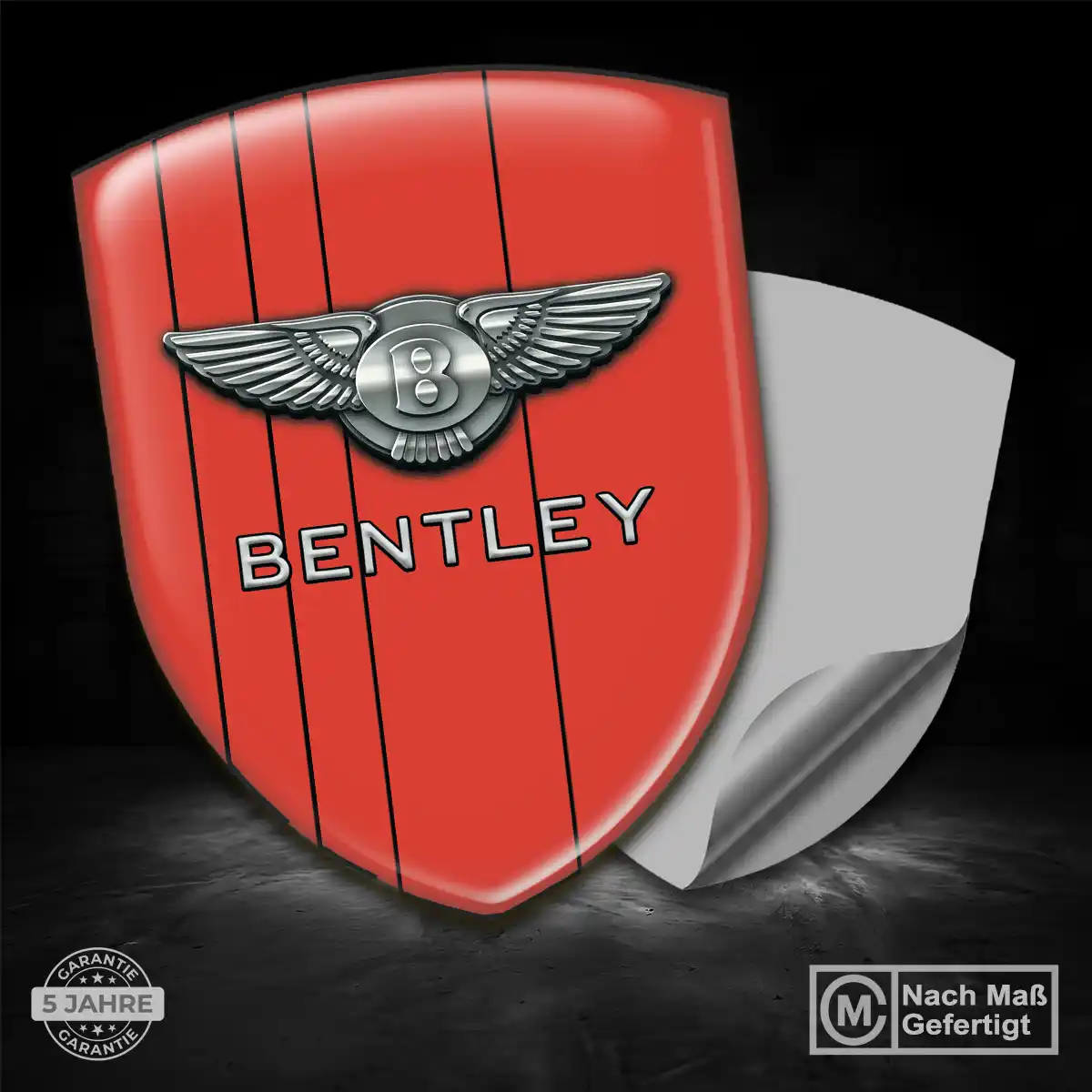 Bentley Aufkleber Emblem Wappen Elegantes Design