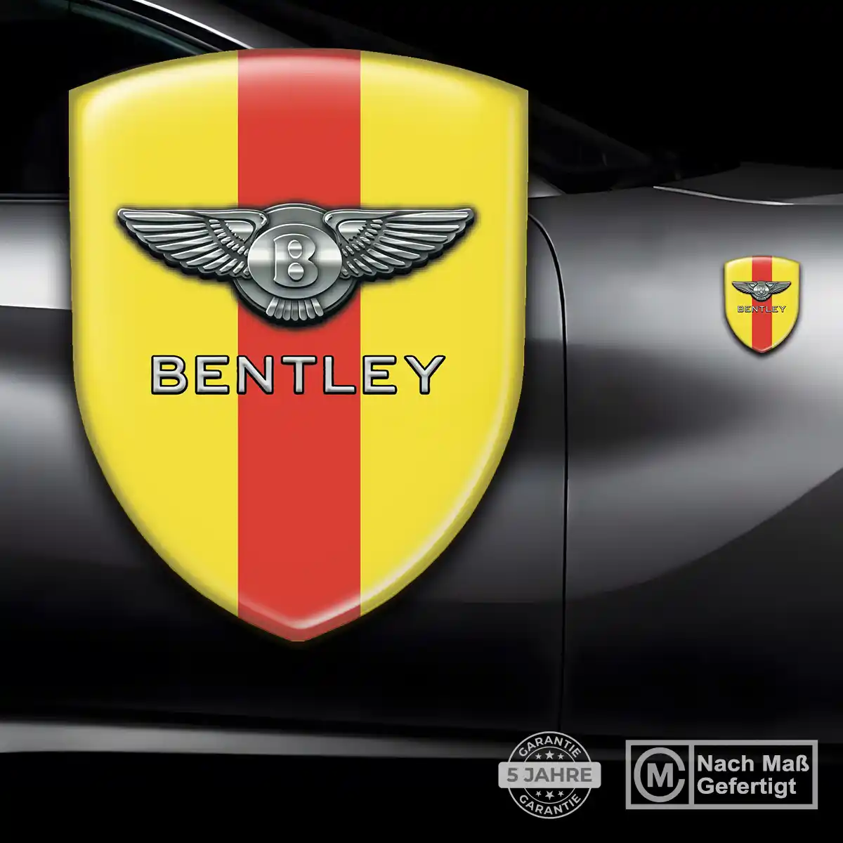 Bentley Aufkleber Emblem Wappen Interieurdesign