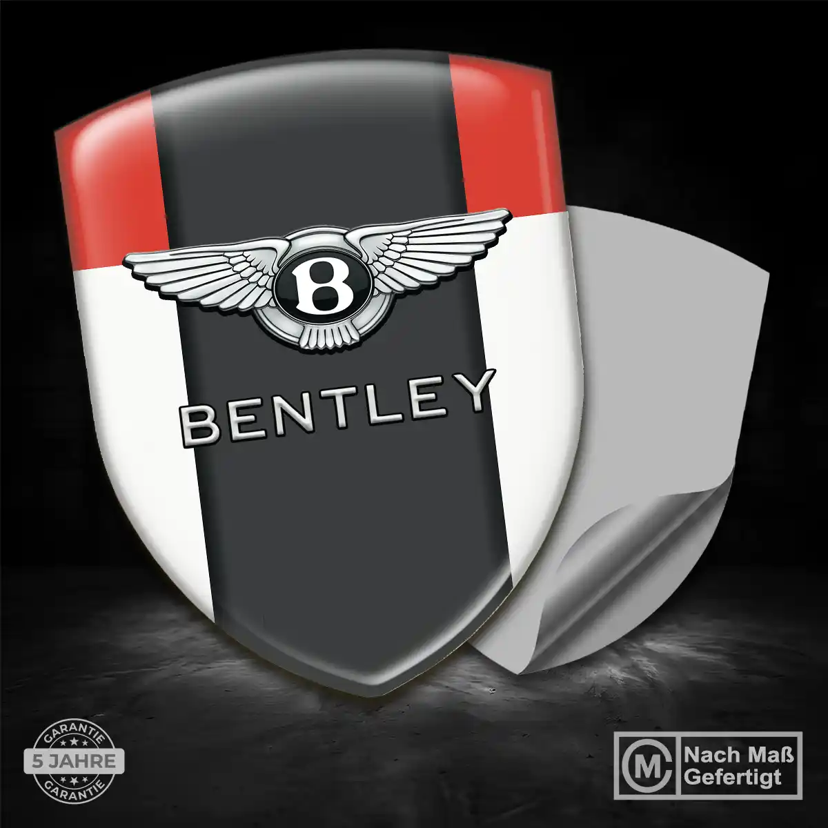 Bentley Aufkleber Emblem Wappen Premium-Edition