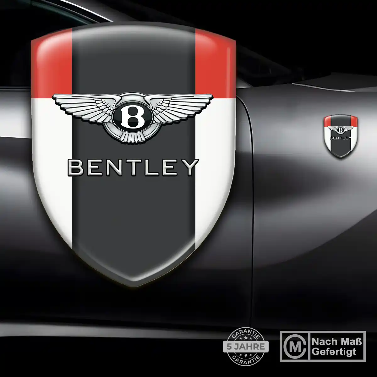 Bentley Aufkleber Emblem Wappen Premium-Edition