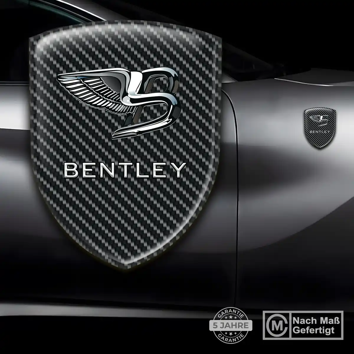 Bentley Aufkleber Emblem Wappen Stilvolles Design