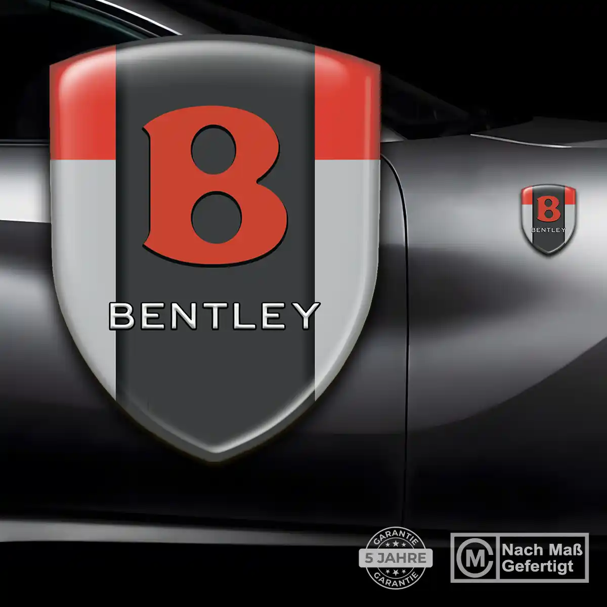 Bentley Aufkleber Emblem Wappen Tuningfahrzeug