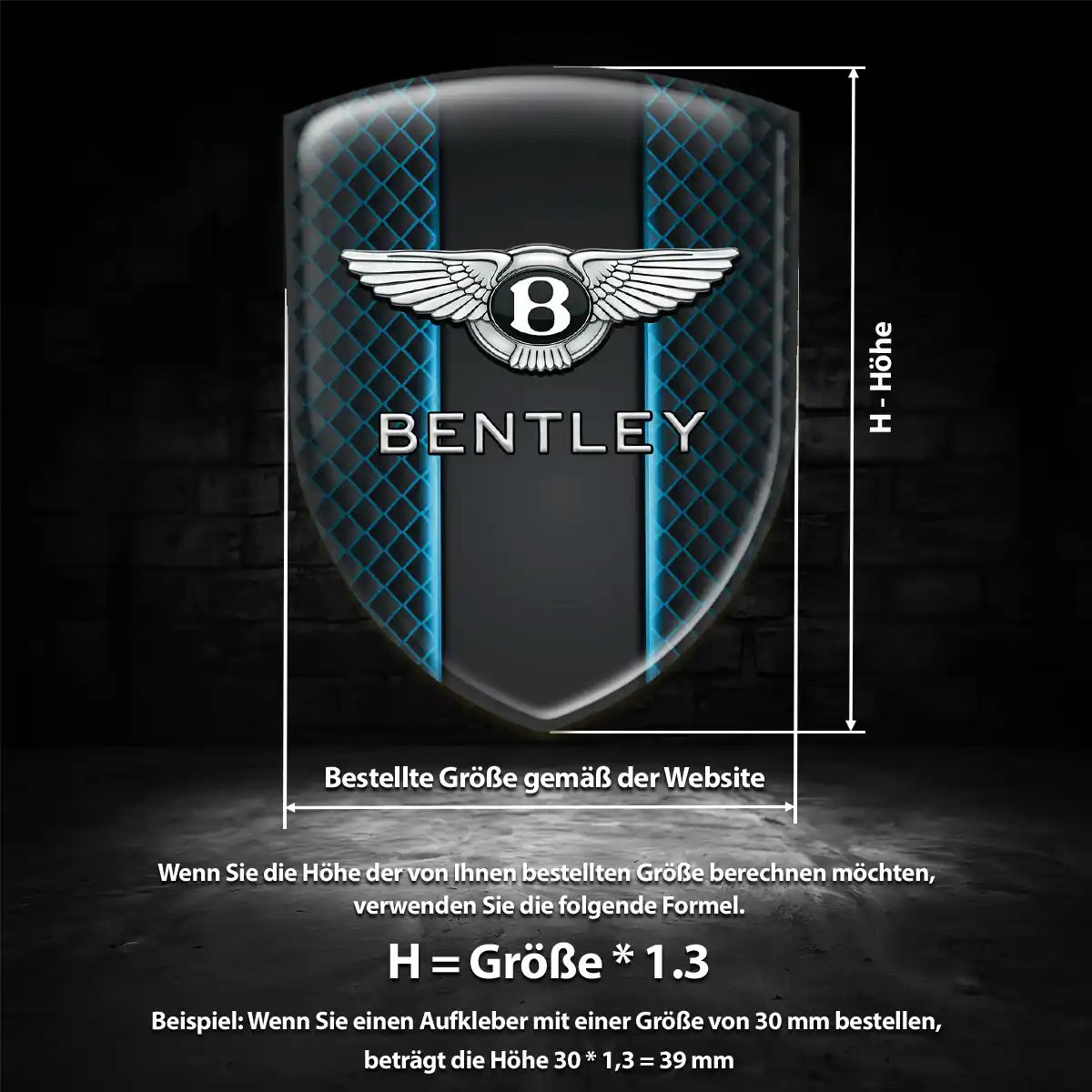 Bentley Aufkleber Embleme Silikon Auto Stilvolles Design