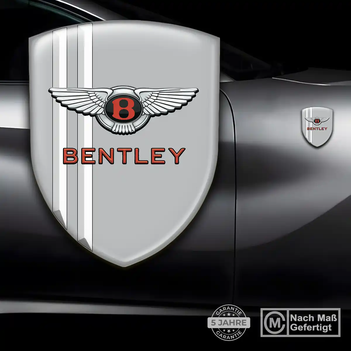 Bentley Aufkleber Embleme Silikon Limitierte Auflage