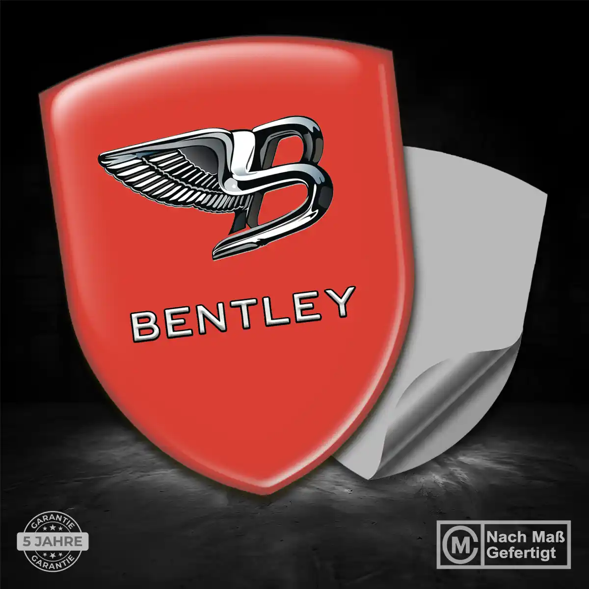 Bentley Aufkleber Embleme Silikon Luxus-Edition