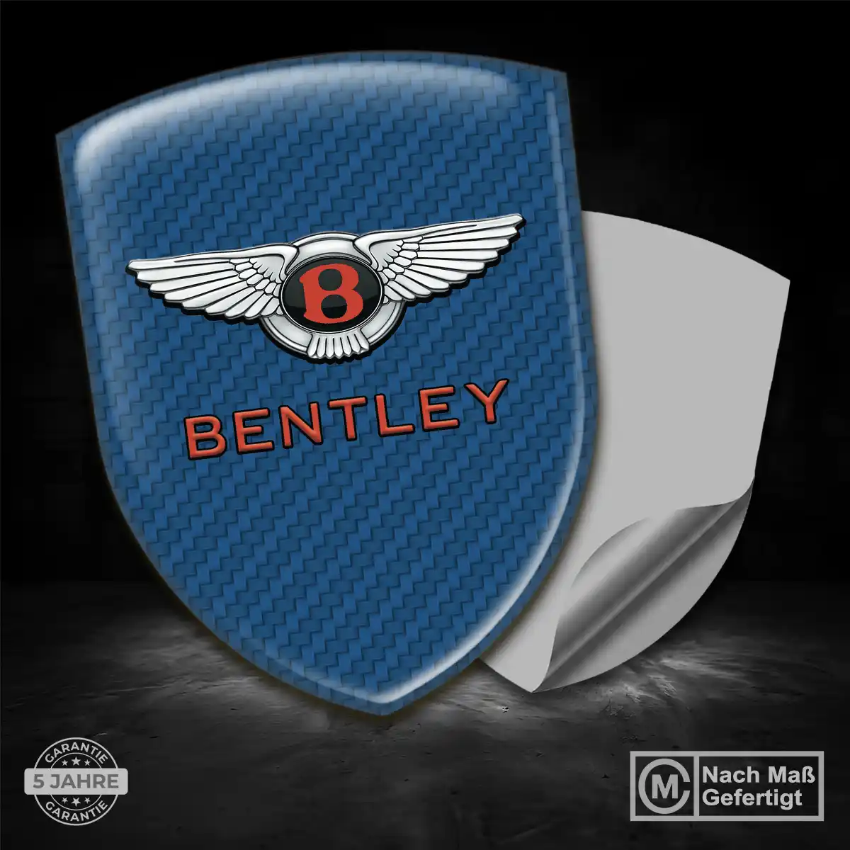 Bentley Aufkleber Embleme Silikon Premium-Edition