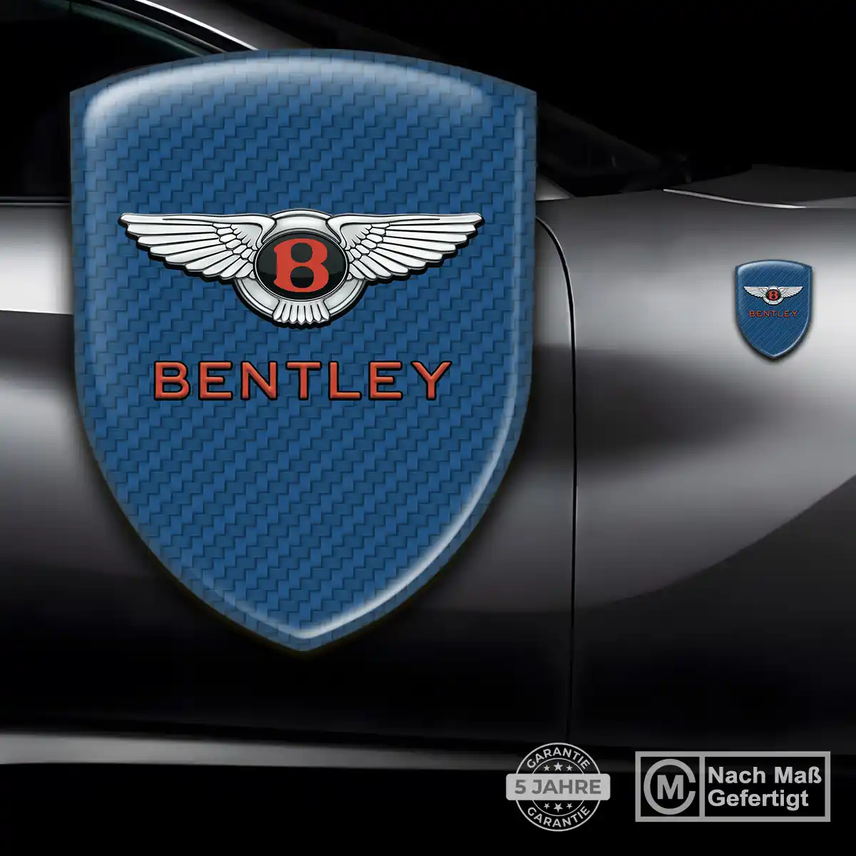 Bentley Aufkleber Embleme Silikon Premium-Edition