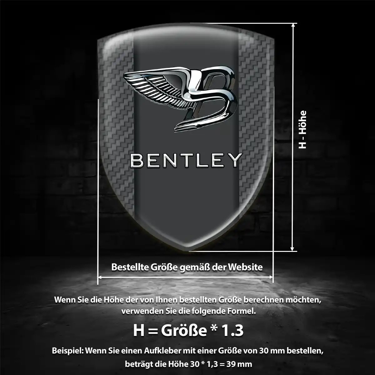 Bentley Aufkleber Exterieurdesign
