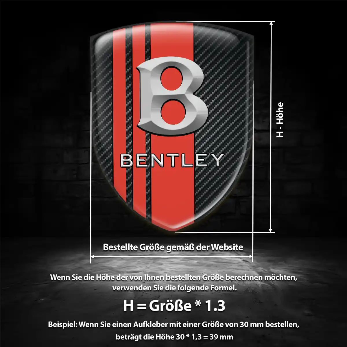 Bentley Aufkleber Limitierte Auflage