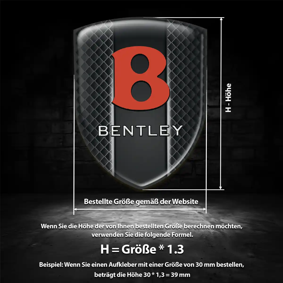Bentley Aufkleber Luxus-Edition