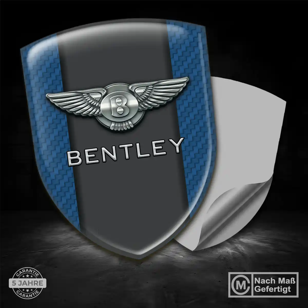 Bentley Aufkleber Silikon Embleme Auto Edles Design
