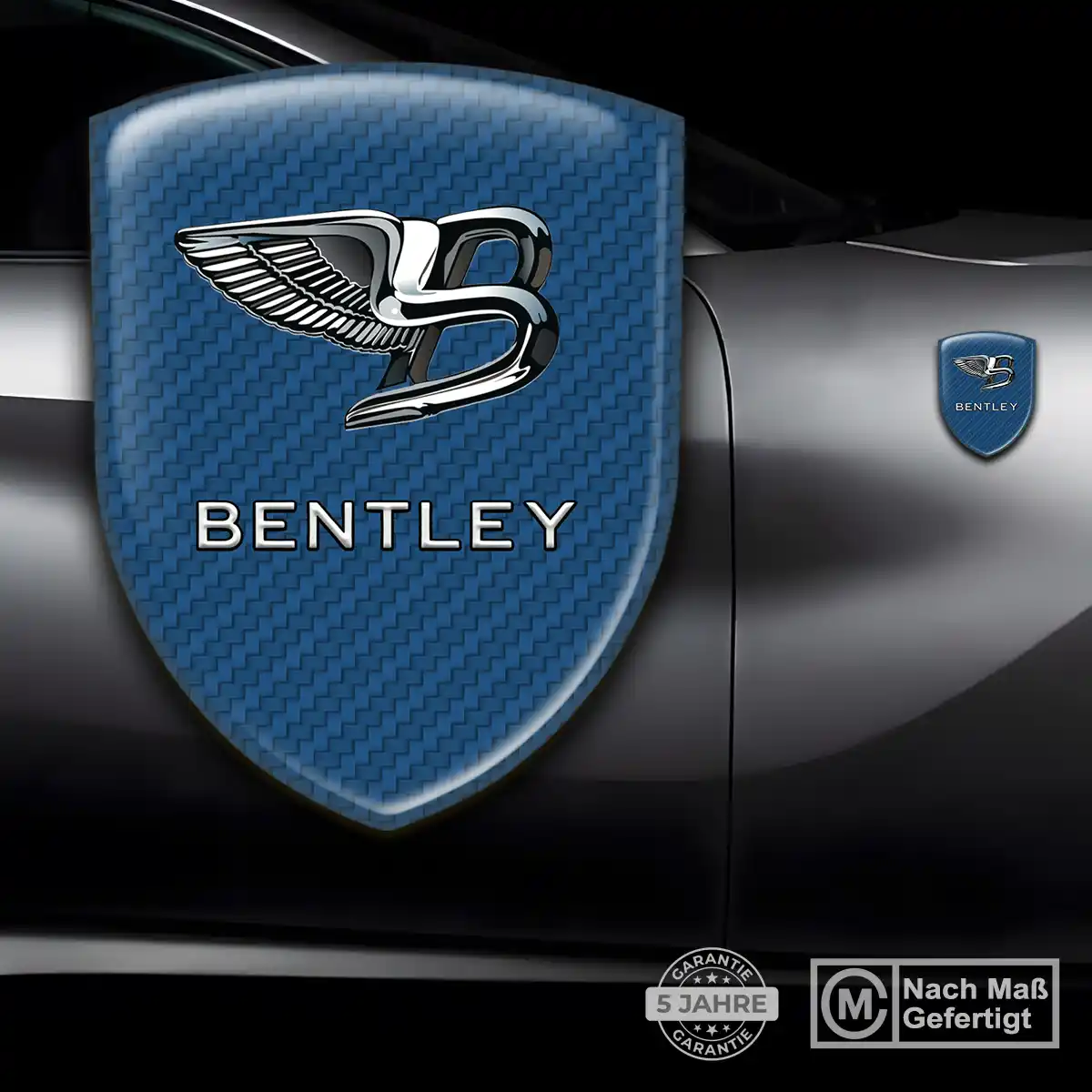 Bentley Aufkleber Silikon Embleme Elegantes Design