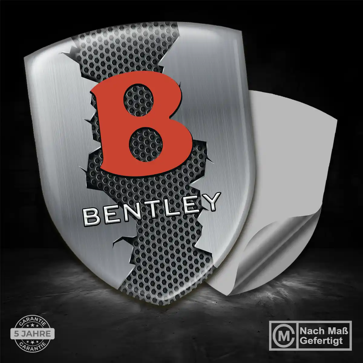 Bentley Aufkleber Silikon Embleme Premium-Edition