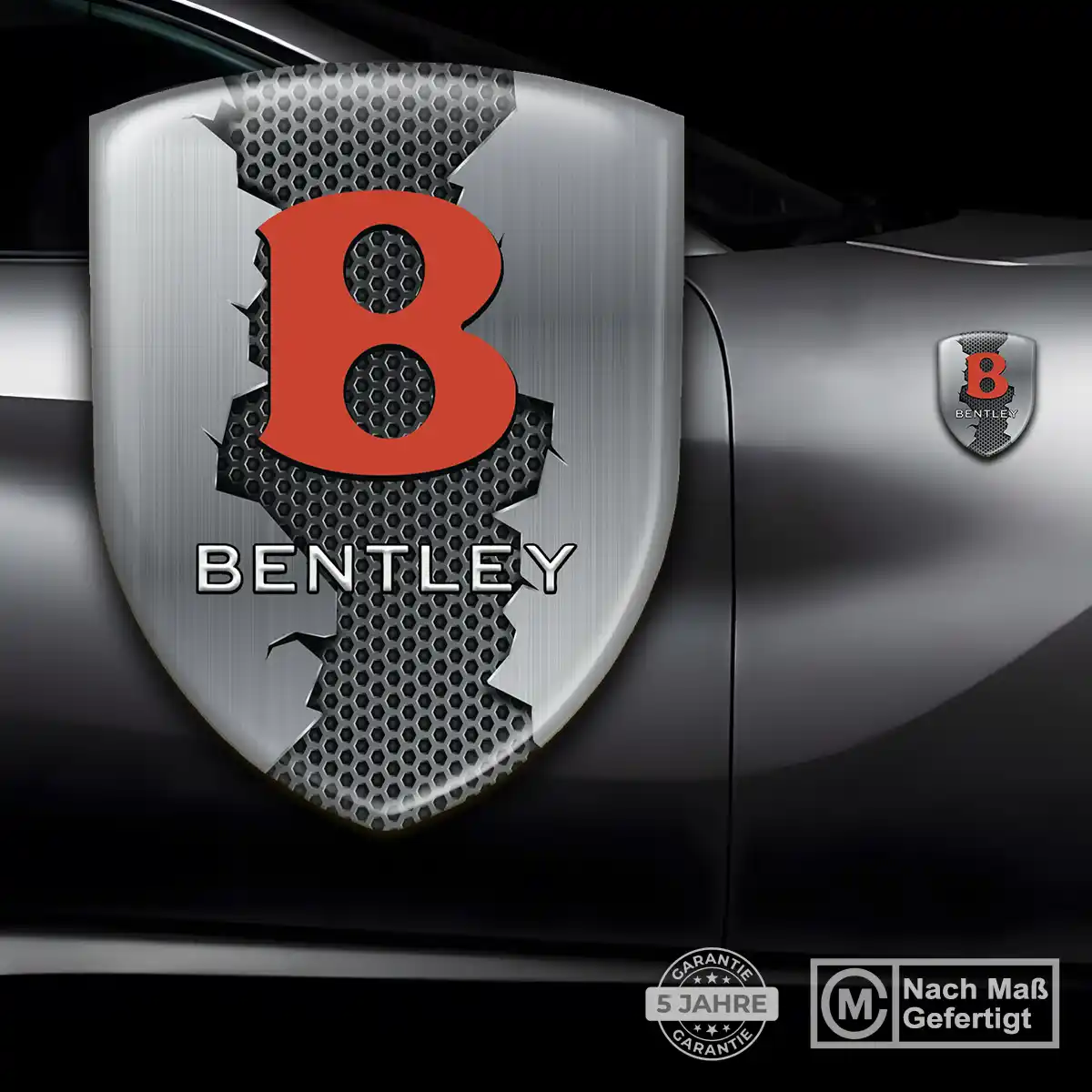 Bentley Aufkleber Silikon Embleme Premium-Edition