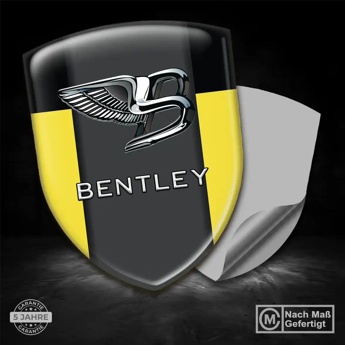 Bentley Aufkleber Silikon Embleme Premiumqualität