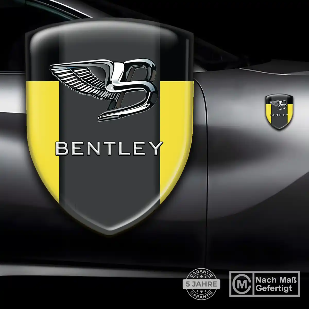Bentley Aufkleber Silikon Embleme Premiumqualität