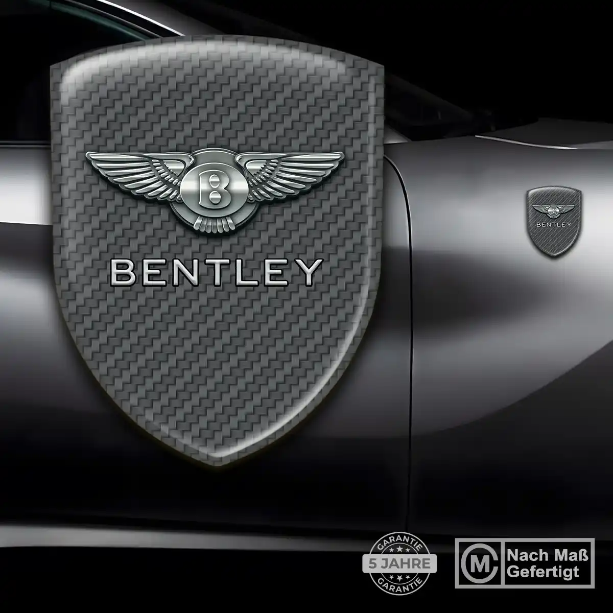 Bentley Aufkleber Silikon Embleme Tuningfahrzeug